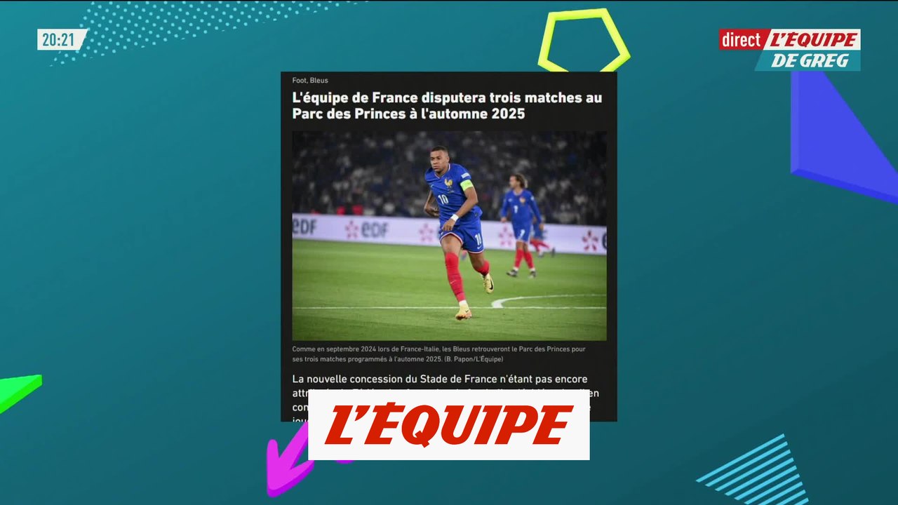 L'équipe de France disputera trois matches au Parc des Princes à l'automne 2025 - Foot - Bleus