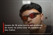 Jovem de 18 anos morre em acidente de moto na zona rural de Cachoeira dos Índios