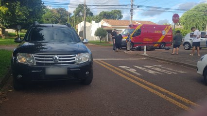 Mulher fica ferida após acidente no Bairro Country
