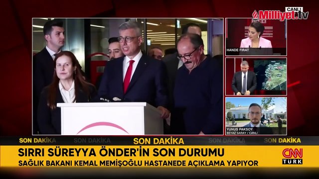 Sağlık Bakanı Memişoğlu'ndan Sırrı Süreyya Önder'in son durumuna ilişkin açıklama