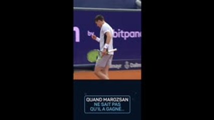 Munich - Quand Fabian Marozsan, vainqueur d'Ugo Humbert, ne réalise pas qu'il a gagné le match