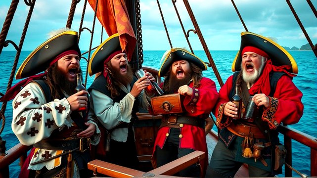Yo Ho Ho And A Bottle Of Rum Pirates