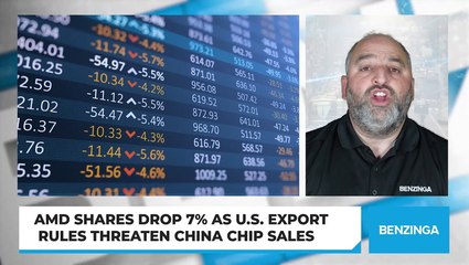 AMD Shares Drop 7% As U.S. Export Rules Threaten China Chip Sales