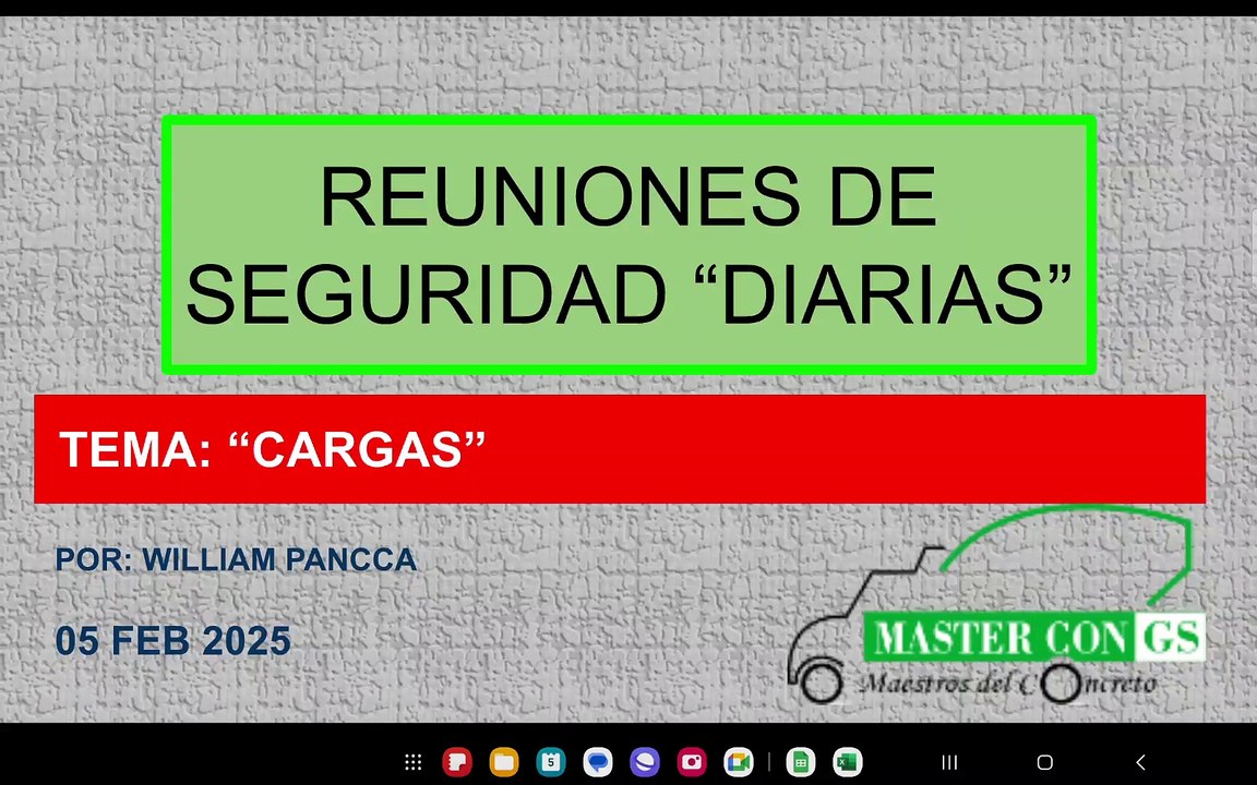 2025 02 05 - Manipulación de Cargas