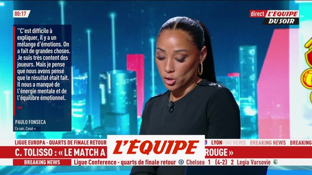 Fonseca : «Il nous a manqué de l'énergie mentale» - Foot - Ligue Europa - OL