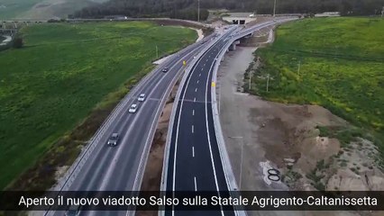 Palermo - VIABILITÀ. APERTO NUOVO VIADOTTO SALSO SU STATALE AGRIGENTO-CALTANISSETTA  (17.04.25)
