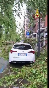 Maltempo a Milano, oltre 300 interventi dei Vigili del Fuoco (17.04.25)