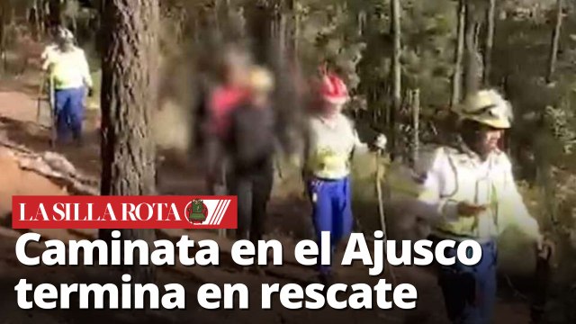 Rescatan a 3 personas extraviadas en el Ajusco