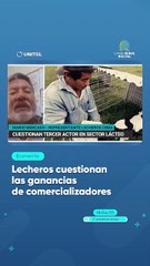 Lecheros cuestionan las ganancias de comercializadores