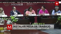Instalan mesa de trabajo rumbo a la Conferencia Regional sobre la Mujer