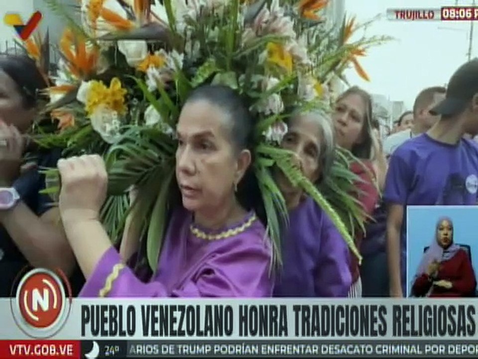 Trujillo | Feligreses de 18 parroquias de Valera participaron en la procesión del Nazareno