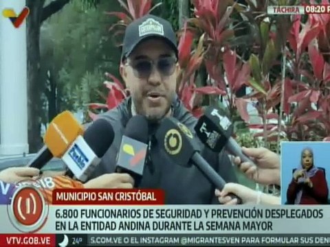 Más de 6 mil funcionarios de seguridad se mantienen desplegados en el estado Táchira