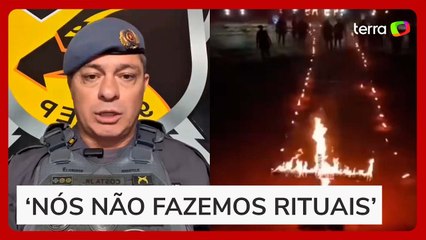 Comandante de batalhão da PM nega que fogo em cruz tivesse caráter religioso: ‘Simboliza vitória’
