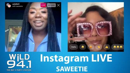 Saweetie IG Live