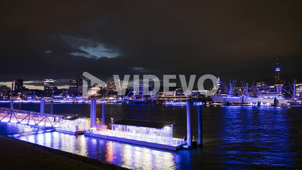 Timelapse harbour Hamburg