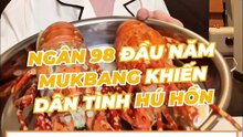 Ngân 98 mukbang tôm hùm có giòi