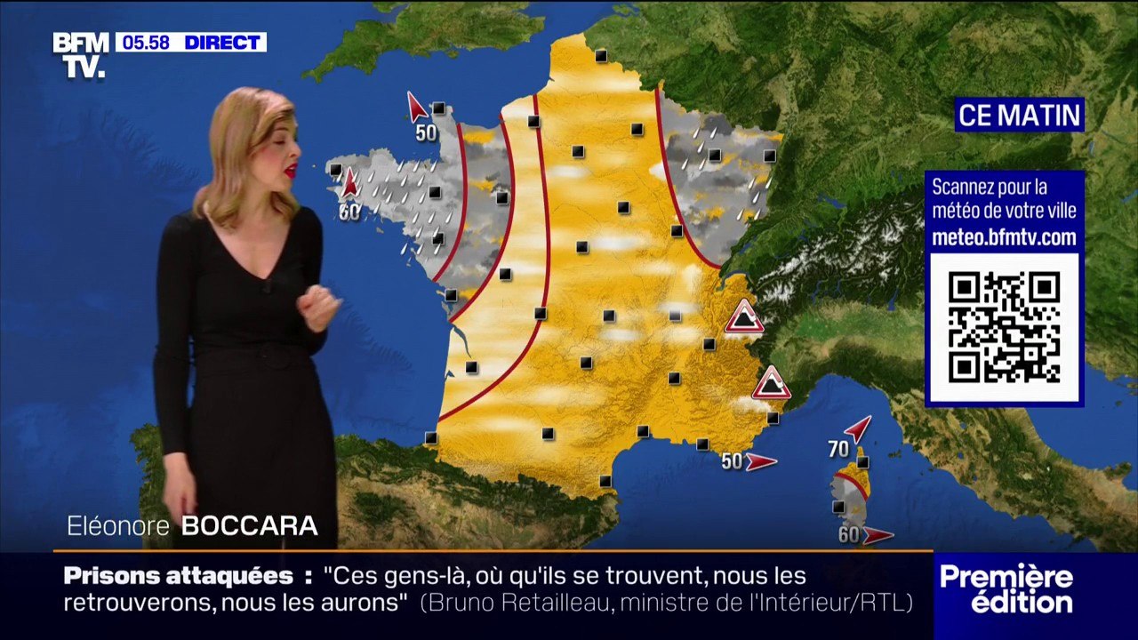 Des averses persistent dans l'Est et sur la Bretagne mais le soleil revient sur l'ensemble de l'Hexagone
