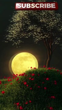 🌕🌌 Full Moon Night – A Magical View Under the Stars ✨🌙