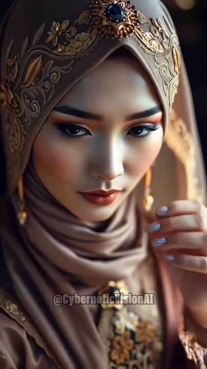 Asian Hijab Women Styled as Traditional Brides #bride #hijab #hijabstyle #hijabfashion