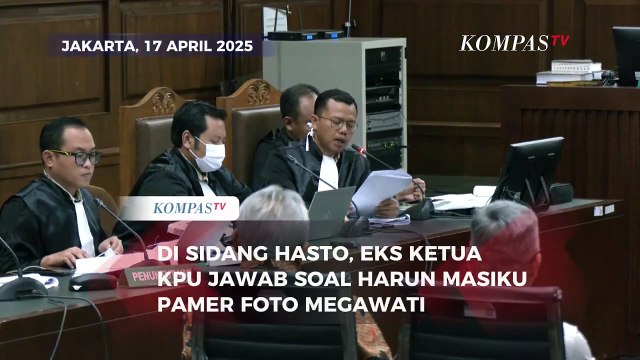 [FULL] Jaksa Tanya Eks Ketua KPU soal Harun Masiku Pamer Foto Megawati-Hatta Ali di Sidang Hasto