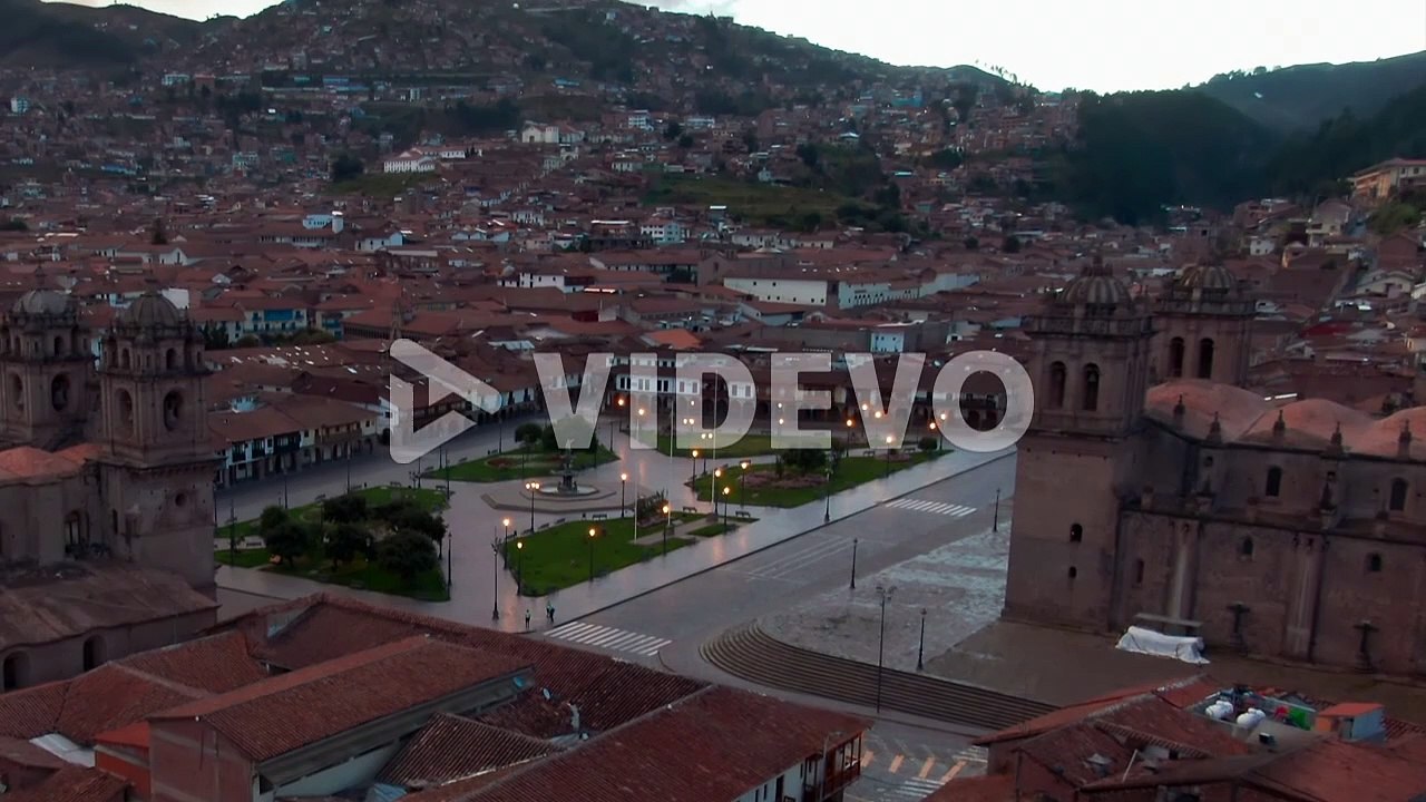 Plaza De Armas, Cusco Cathedral And Church of the Society of Jesus In Cusco, Peru
