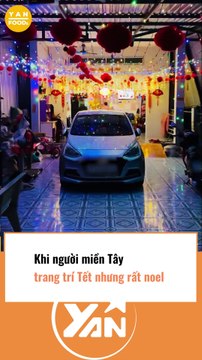 Người miền Tây trang trí Tết như Noel
