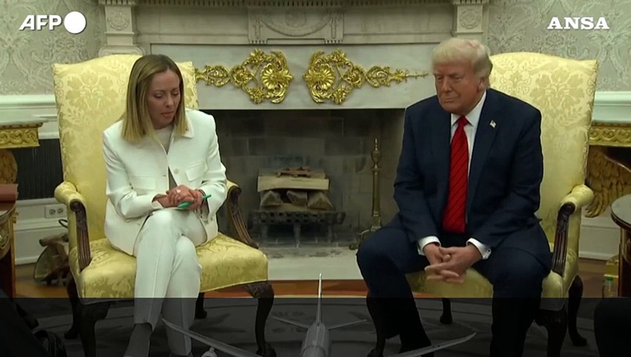 Meloni alla Casa Bianca: "Ringrazio Trump per aver accettato l'invito a Roma"