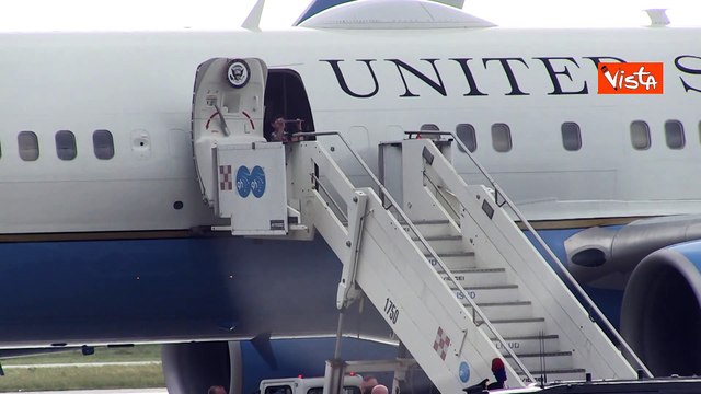 L'arrivo del vicepresidente degli Stati Uniti JD Vance all'aeroporto di Ciampino