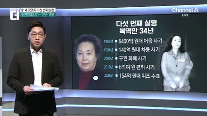 ‘희대의 사기꾼’ 장영자, 81세에 다섯 번째 실형