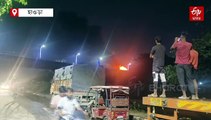 দ্বিতীয় হুগলি সেতুর উপর চলন্ত বাসে আগুন, জানালা দিয়ে লাফ যাত্রীদের