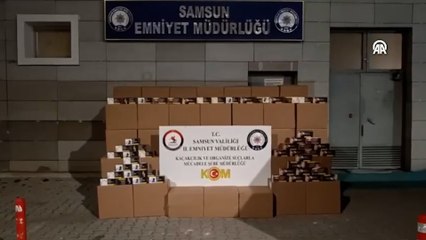 Samsun'da 1 milyon 920 bin makaron ele geçirildi