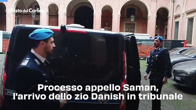 Processo appello Saman, l'arrivo dello zio Danish in tribunale: video