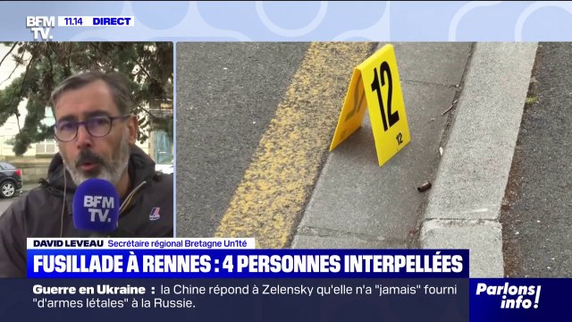 Fusillade à Rennes: On le dit depuis des années, on est en manque d'effectifs , déclare David Leveau, secrétaire régional Bretagne d'Un1té