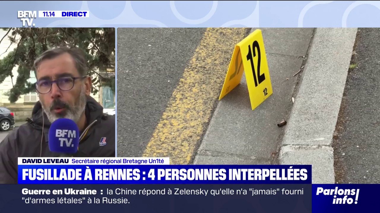 Fusillade à Rennes: "On le dit depuis des années, on est en manque d'effectifs", déclare David Leveau, secrétaire régional Bretagne d'Un1té
