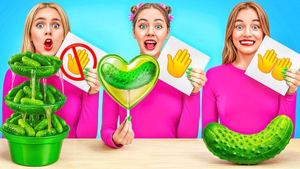 NOUVEAU 123 GO! CHALLENGE de cuisine sans main, une main ou deux mains ! Qui est le meilleur ?