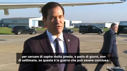 Ucraina, Rubio: se non è possibile far cessare guerra, Usa lasceranno