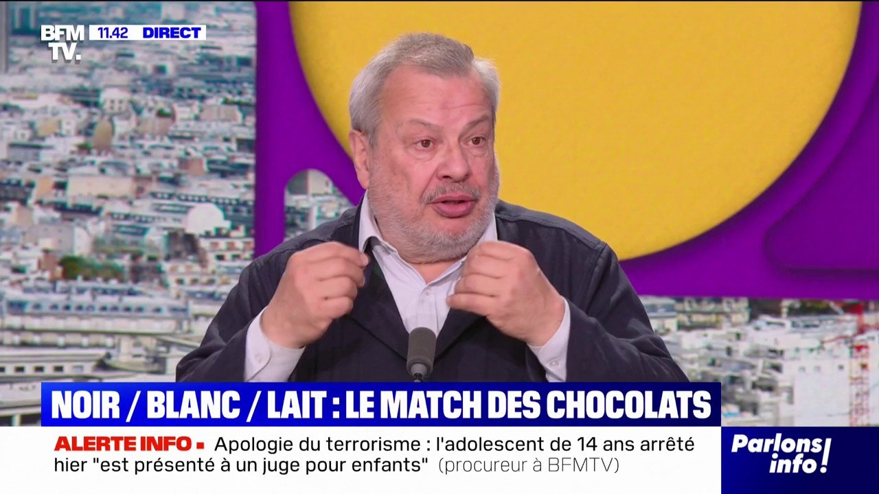 Pâques: "L'important dans le chocolat c'est le pourcentage de pâte de cacao", détaille Périco Légasse, critique gastronomique
