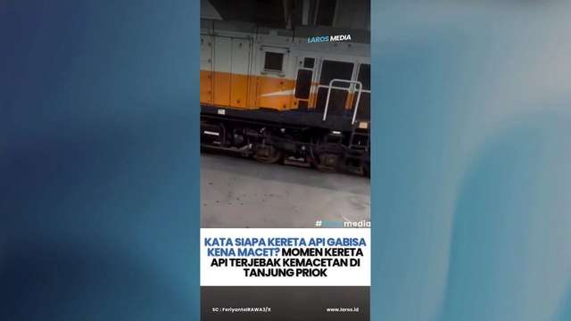 Kata Siapa Kereta Gabisa Kena Macet? Momen Kereta Api Berhenti Akibat Kemacetan Tanjung Priok