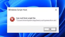 Solved - Windows script host can not find script file Run.vbs
