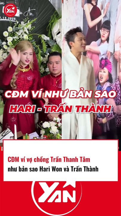 CĐM ví vợ chồng Trần Thanh Tâm như vợ chồng Trấn Thành Hari Won