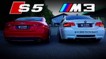 Audi S5 vs BMW M3 E92 V8 Sound Battle S5 Capristo vs M3 HMS STANIC PERFORMANCE