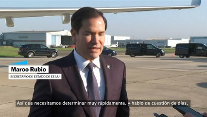 "EE UU podría abandonar las negociaciones de paz si no hay avances en días", advierte Marco Rubio