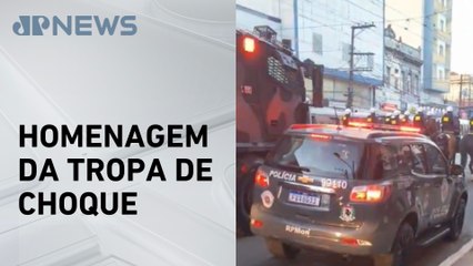 Enterro de sargento da PM morto em confronto paralisa avenida em SP