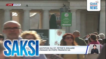 Mga Katoliko, nagtipon sa St. Peter's Square kasunod ng pagpanaw ni Pope Francis sa edad na 88 | Saksi