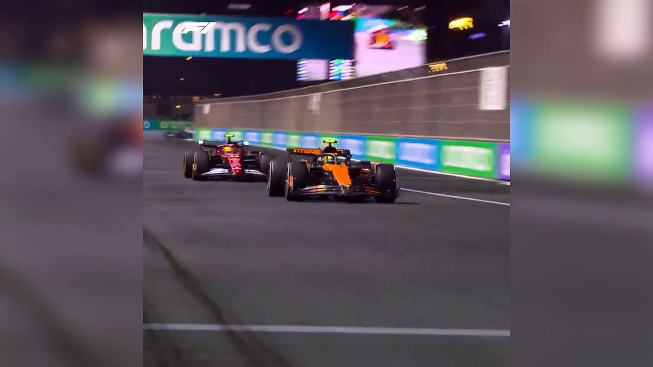 Lewis Hamilton no se lo puso fácil a Lando Norris