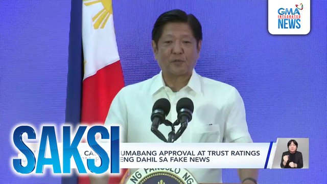 Usec. Castro - Bumabang approval at trust ratings ni PBBM, posibleng dahil sa fake news | Saksi