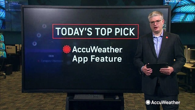 AccuWeather app provides hourly weather forecasts