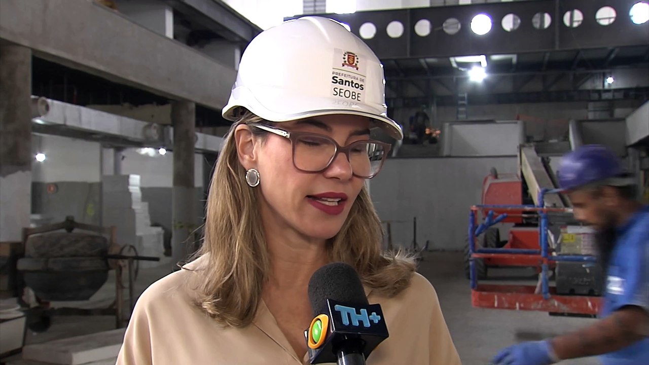 Nova etapa nas obras do Mercado Municipal de Santos é concluída