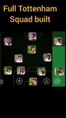 Full Tottenham Hotspur Squad in efootball.