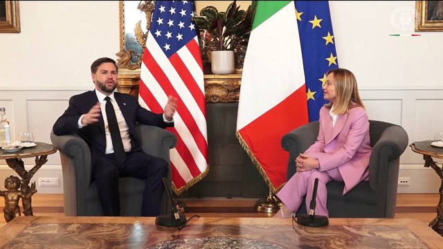Roma - Meloni con il Vice Presidente degli Stati Uniti d’America, J. D. Vance (18.04.25)